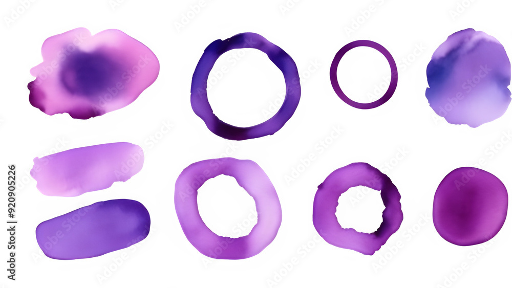 violet purple watercolor ring violet purple watercolor ring