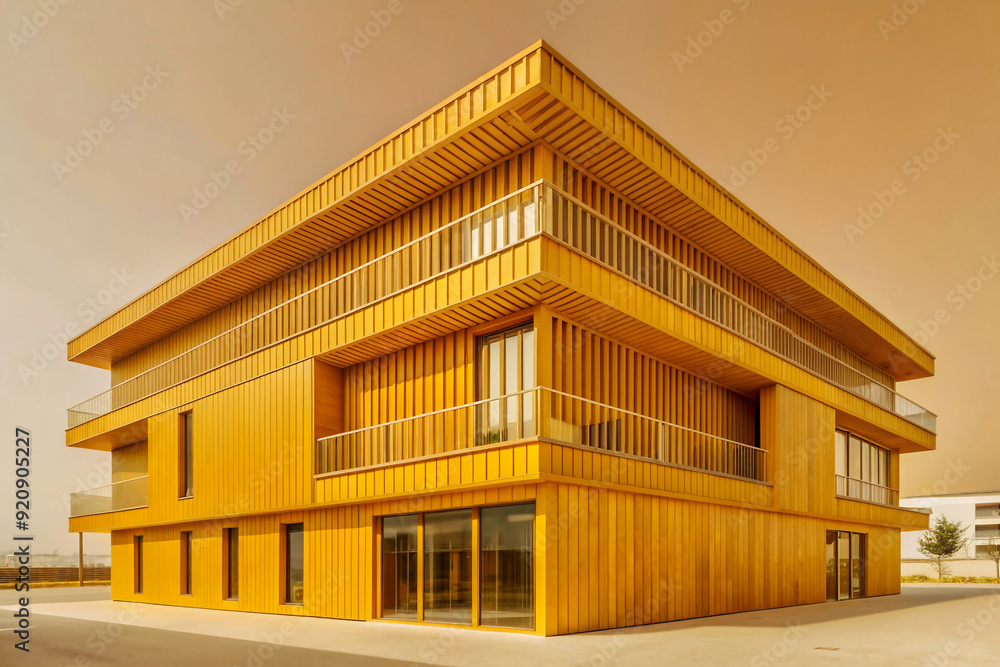 building design on yellow background building design on yellow background