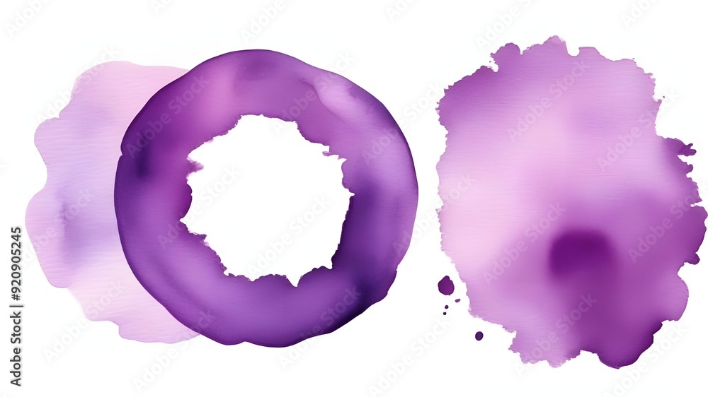 violet purple watercolor ring violet purple watercolor ring