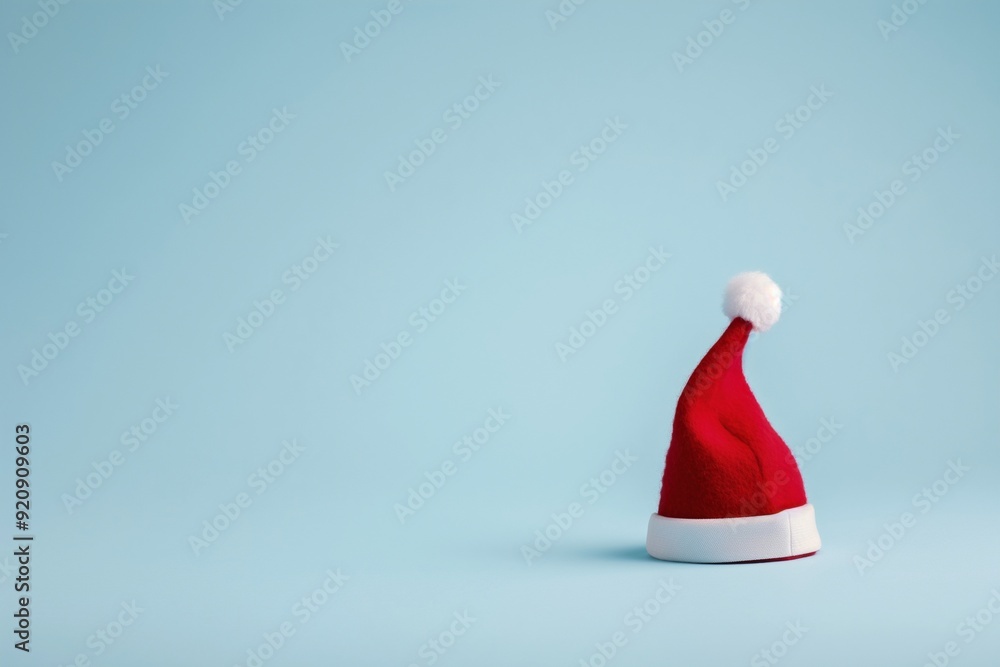 christmas postcard gift christmas hat copy space isolate on background christmas postcard gift christmas hat copy space isolate on background