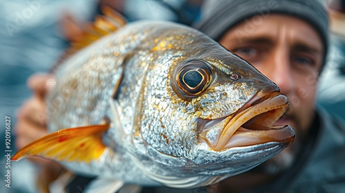 Close-up of a Freshly Caught Fish