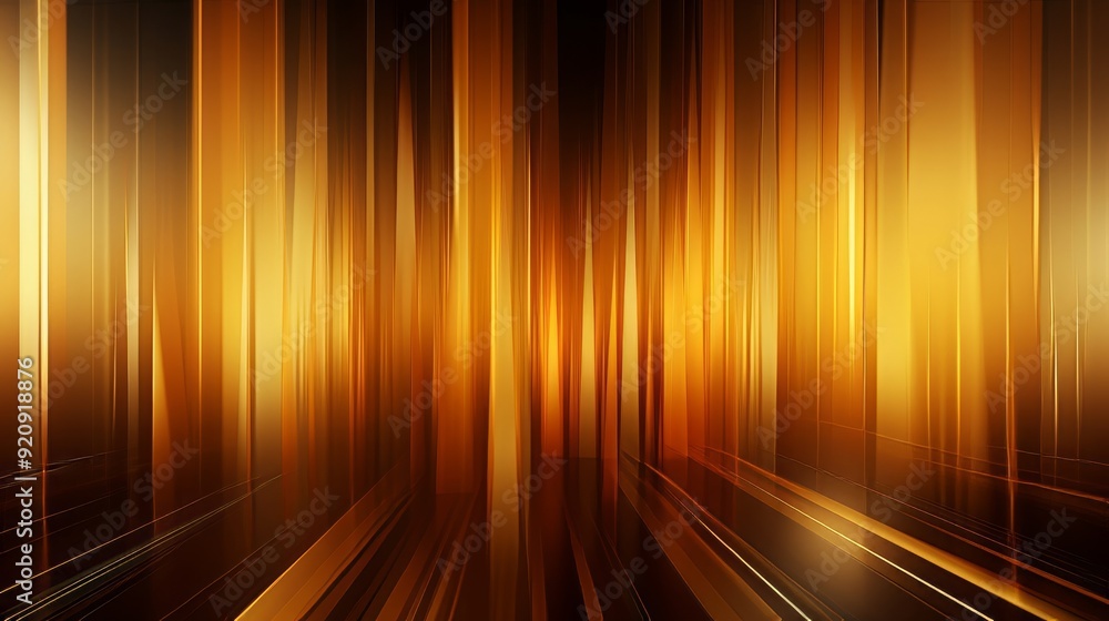 A long, thin strip of gold with a dark background. The gold strip is lit up and he is a reflection of the light A long, thin strip of gold with a dark background. The gold strip is lit up and he is a reflection of the light