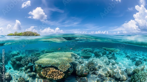 Dive into the vibrant world of a coral atoll