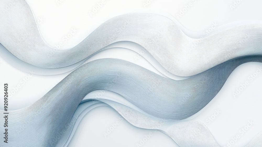 Fototapeta premium Modern abstract line paper design featuring crisp, clean lines on a light background, perfect for professional documents and presentations