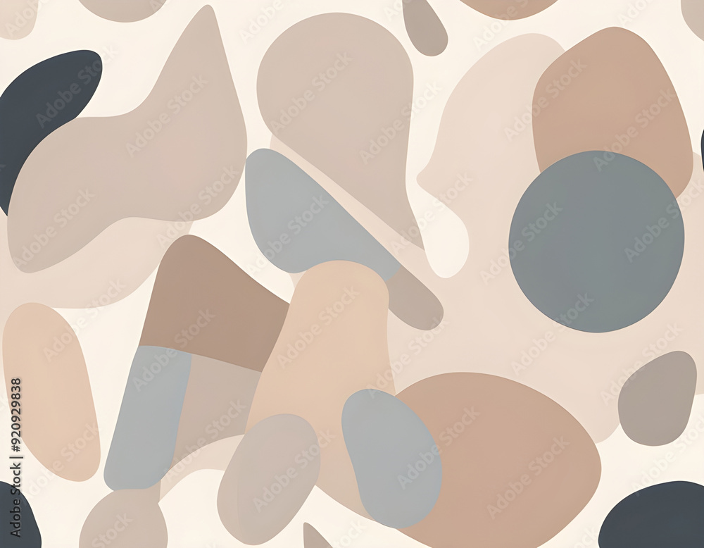 Abstract shapes and line in nude pastel colors. Neutral background in minimalist style Abstract shapes and line in nude pastel colors. Neutral background in minimalist style