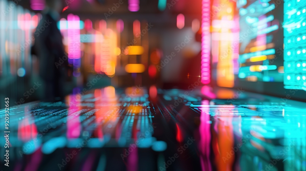 Future Workspace: Interacting with Holographic Tax Forms in a Vibrant Digital Economy Office Future Workspace: Interacting with Holographic Tax Forms in a Vibrant Digital Economy Office