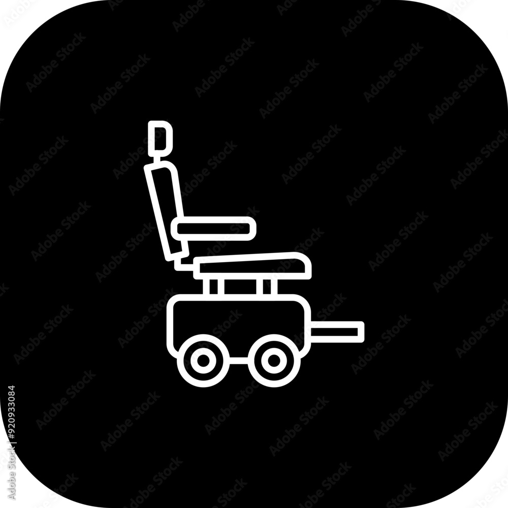 Obraz premium Automatic Wheelchair Icon Design