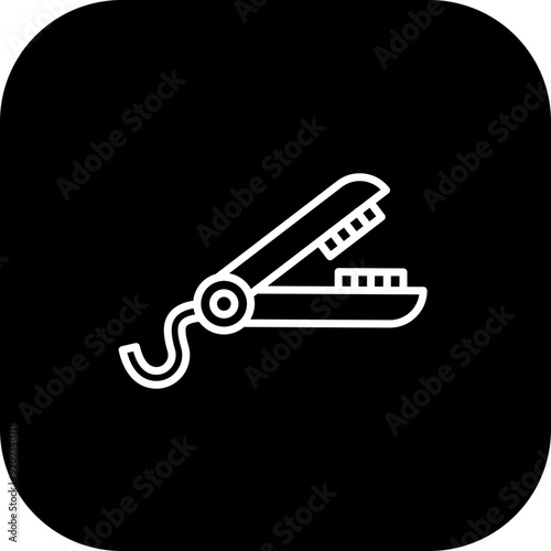 Hair Straightener Icon Design