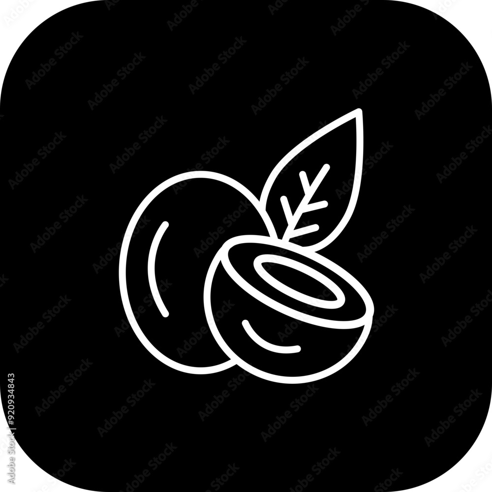Coconut Icon Design Coconut Icon Design