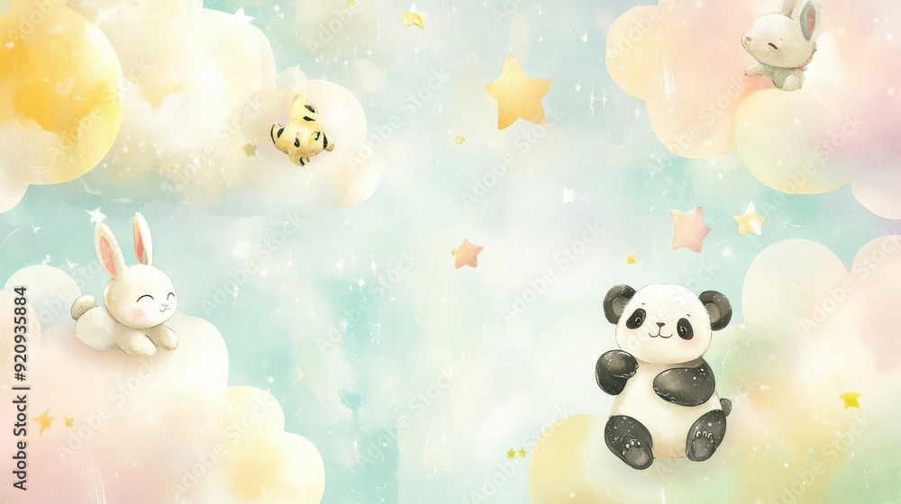 Obraz premium A delightful cute wallpaper featuring adorable animals