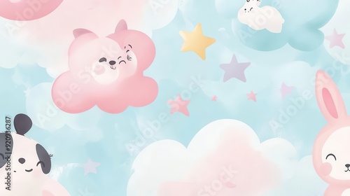 A delightful cute wallpaper featuring adorable animals