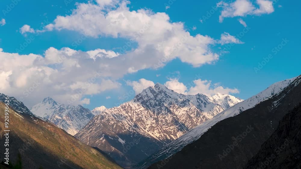 4K Timelapse of clouds moving over snowy mountains during sunset at Darcha, Lahaul, India. Mesmerizing Himalaya landscape. Time lapse of sky and clouds during the sunset 4K Timelapse of clouds moving over snowy mountains during sunset at Darcha, Lahaul, India. Mesmerizing Himalaya landscape. Time lapse of sky and clouds during the sunset