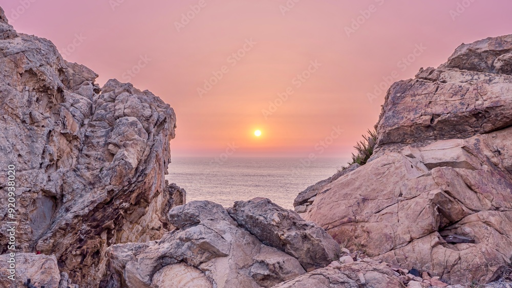Fototapeta premium Promenade du Cap Spartel, Tanger, Maroc