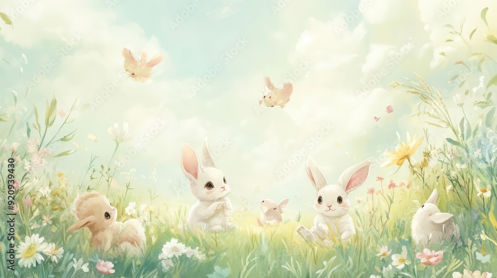 An irresistibly cute wallpaper featuring a group of baby animals An irresistibly cute wallpaper featuring a group of baby animals