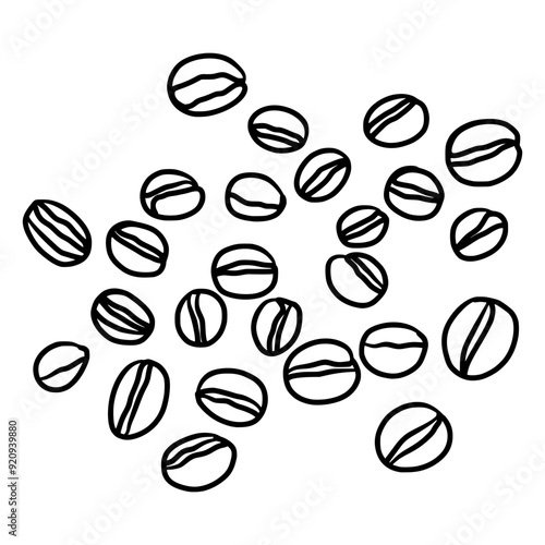 black and white hand drawn minimalist line art black and white croissant bread