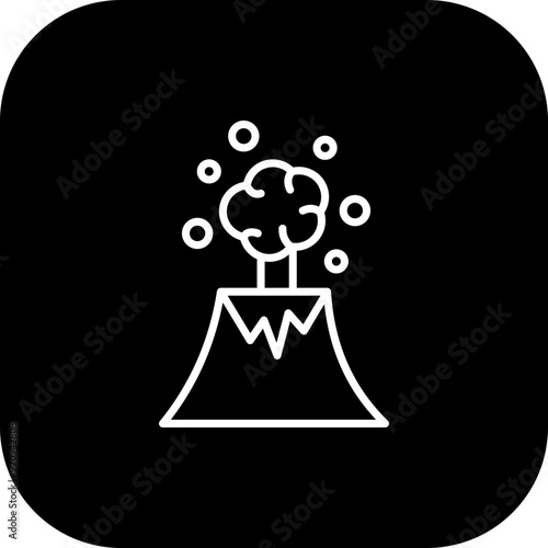 Volcano Icon Design