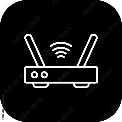 Wifi Router Icon Design photo