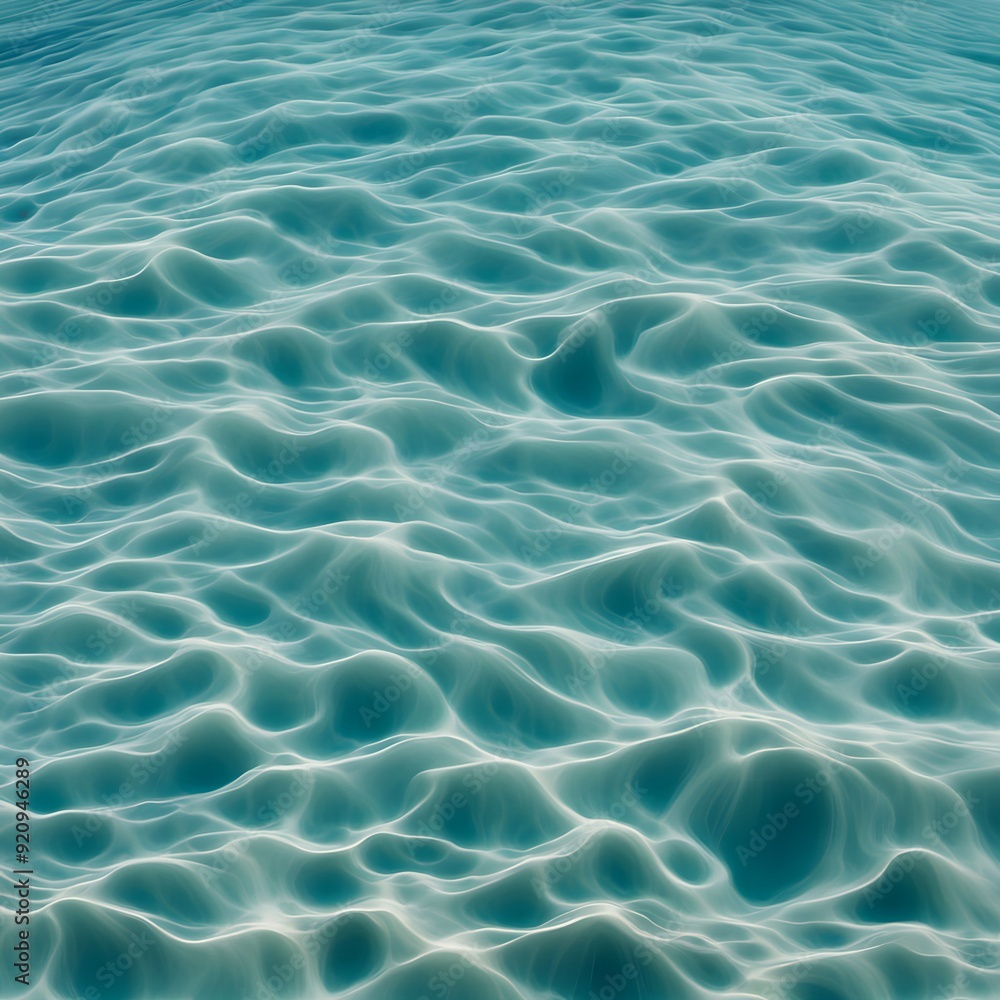 Fototapeta premium close up view of crystal clear water with gentle ripples and intricate reflections