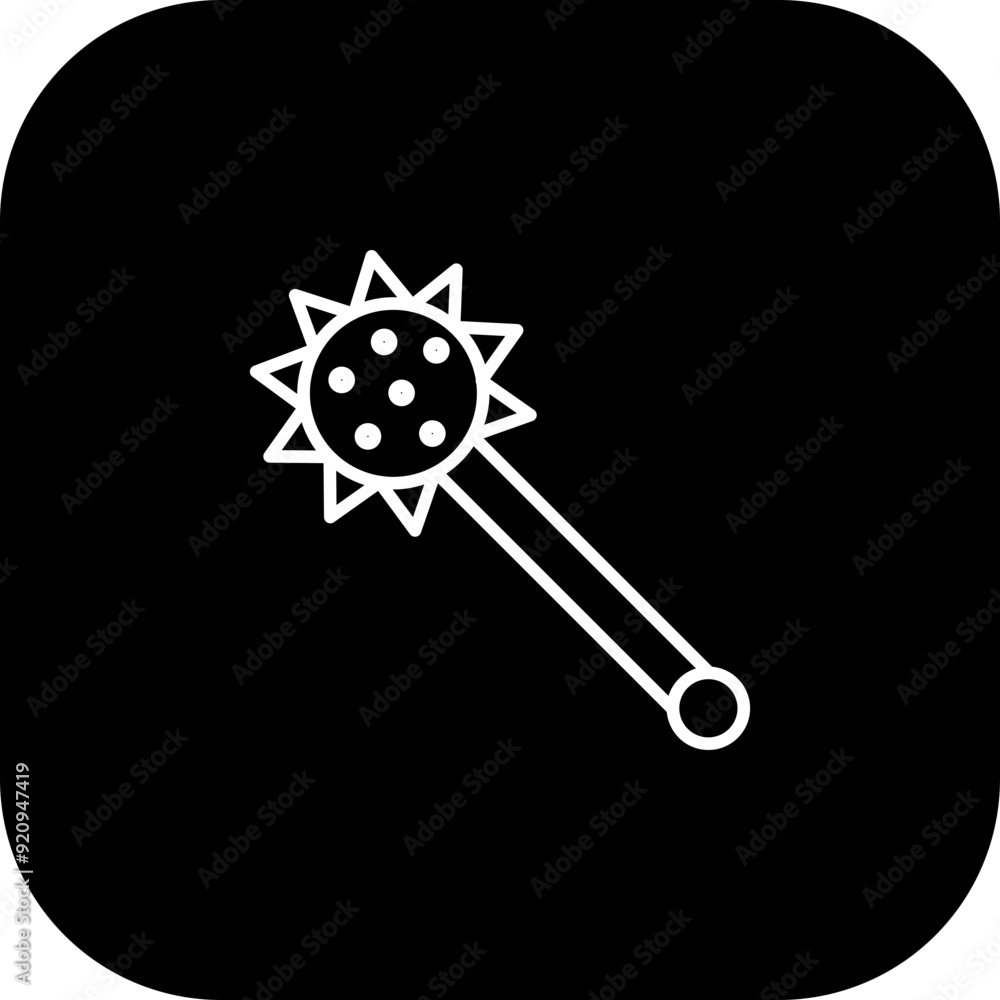 Obraz premium Mace Icon Design
