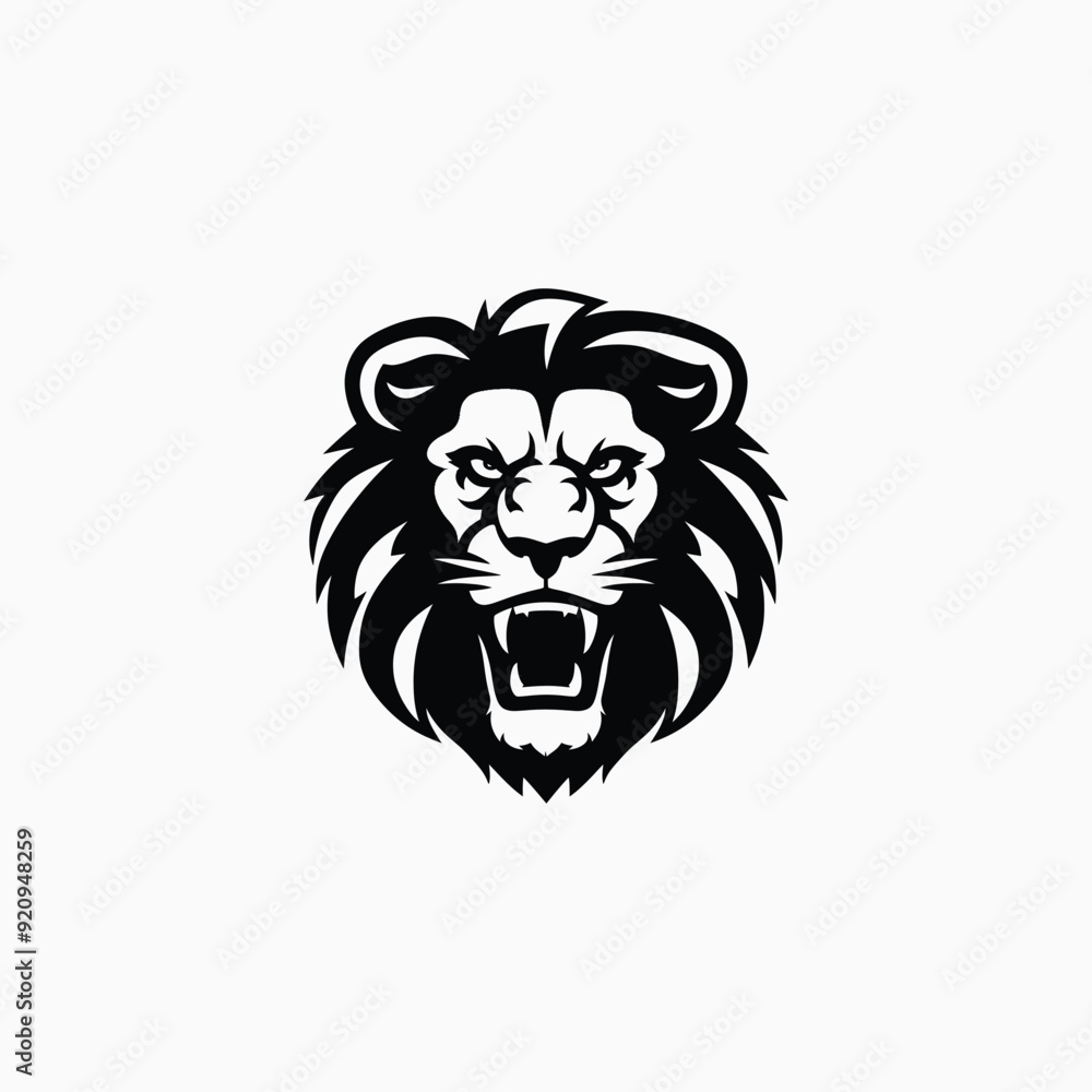 Lion head logo animal vector template illustration Lion head logo animal vector template illustration