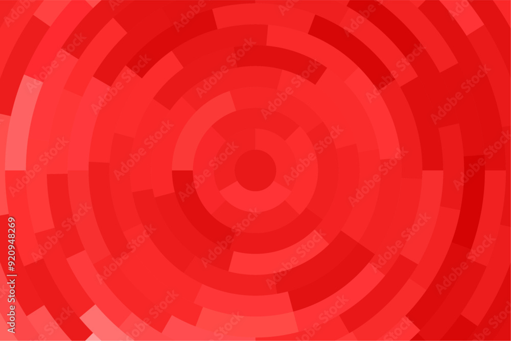 Mosaic red circle background. Gradient abstract rounded pixel background. Mosaic red circle background. Gradient abstract rounded pixel background.