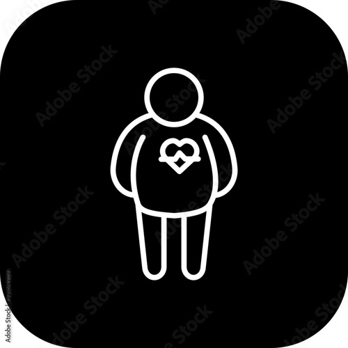 Obesity Vector Icon Design
