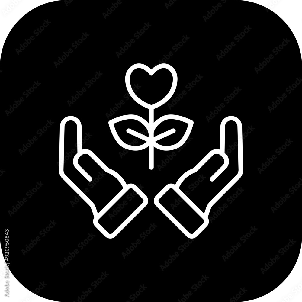 Obraz premium Helping Hand Vector Icon Design