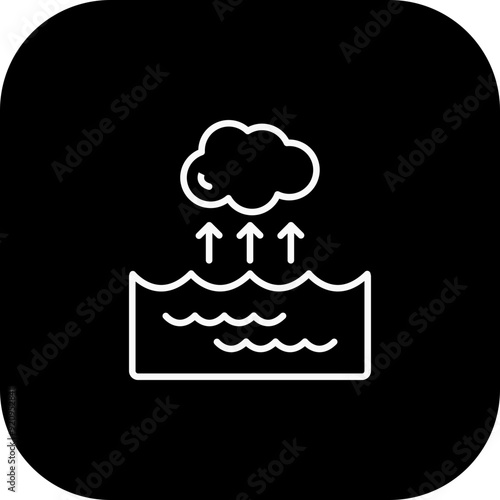 Water Vapor Vector Icon Design