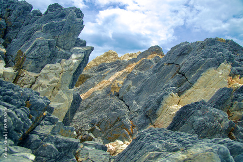 Close-Up of Rugged Rocks at Gatbawi Rock photo