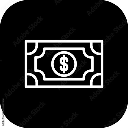 Obraz na plátně Banknote Icon Design
