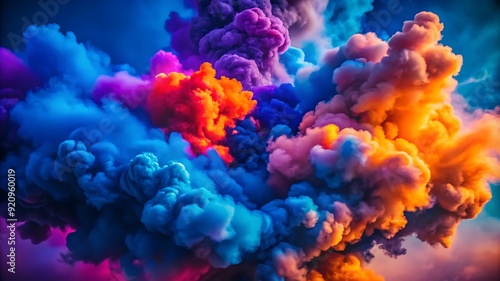 Abstract clouds Colorful smoke background