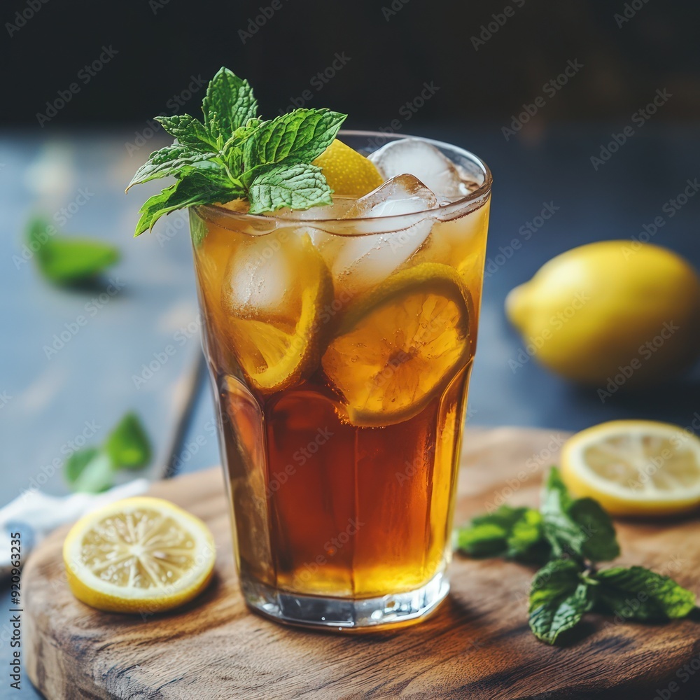Refreshing Iced Tea with Lemon and Mint Refreshing Iced Tea with Lemon and Mint