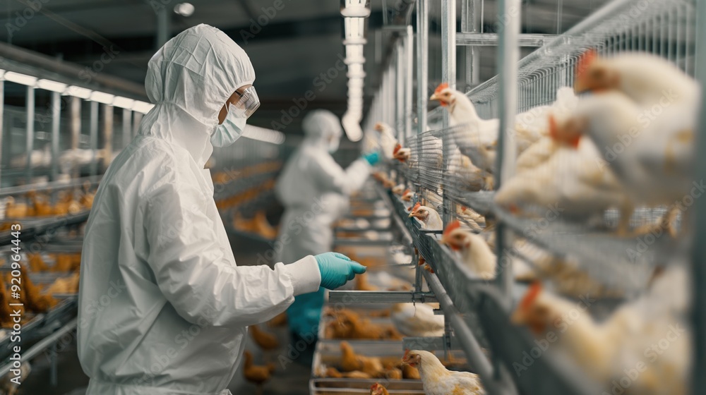 Poultry farm. Chickens. Chicken egg factory. Red chickens sit in special cages at the production facility. Agro-industrial company. Bird flu. Poultry farm. Chickens. Chicken egg factory. Red chickens sit in special cages at the production facility. Agro-industrial company. Bird flu.