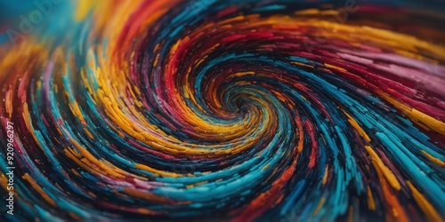 A swirling vortex of colors representing confusion and chaos.