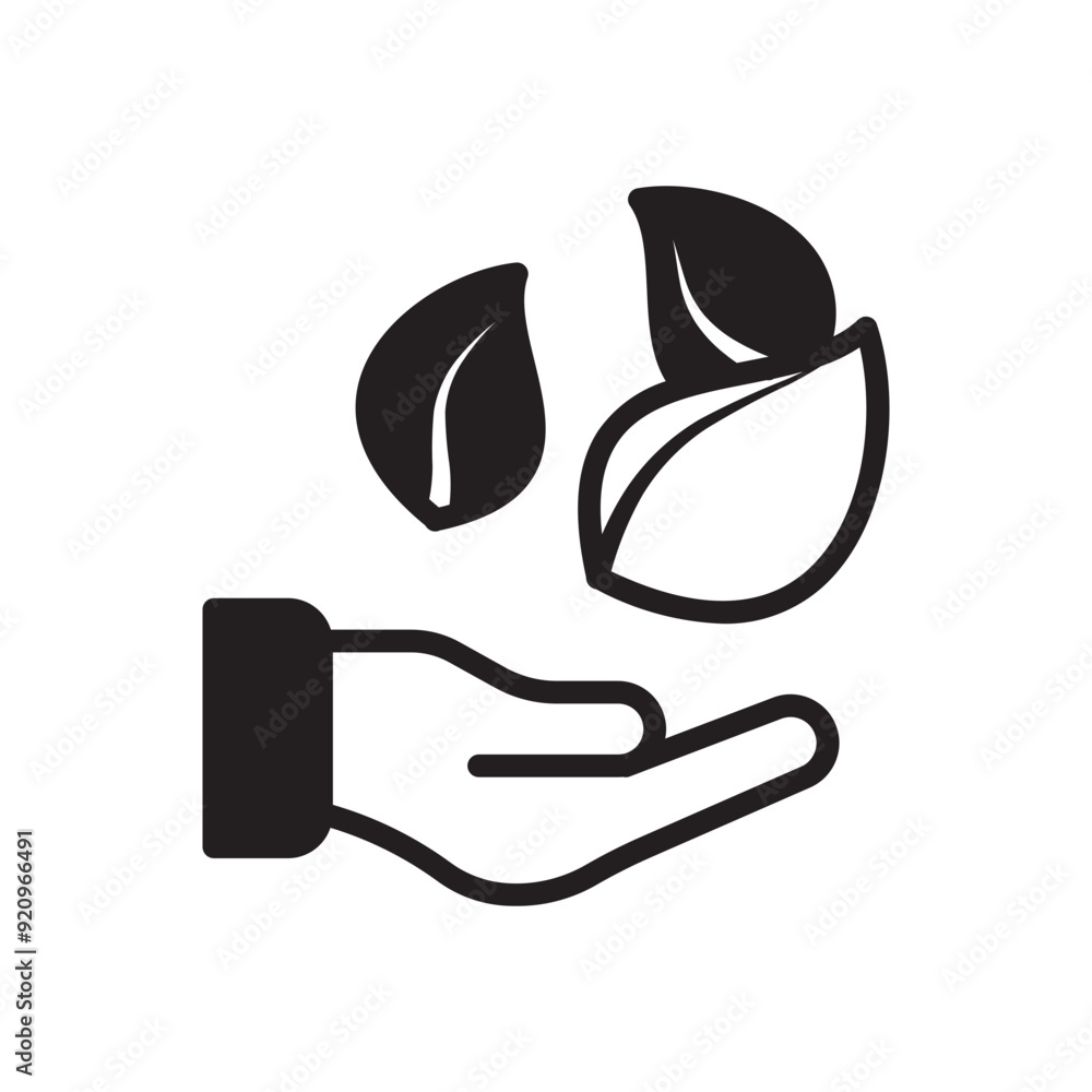 Holding Plant Solid Black Holding Plant Solid Black