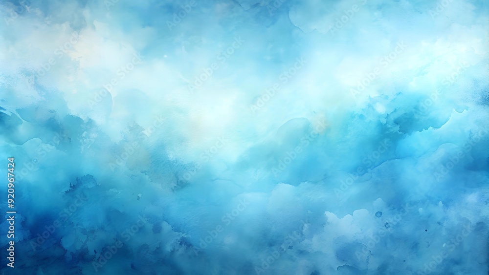 Abstract Watercolor Background with Blending Blue Tones AI generated Abstract Watercolor Background with Blending Blue Tones AI generated