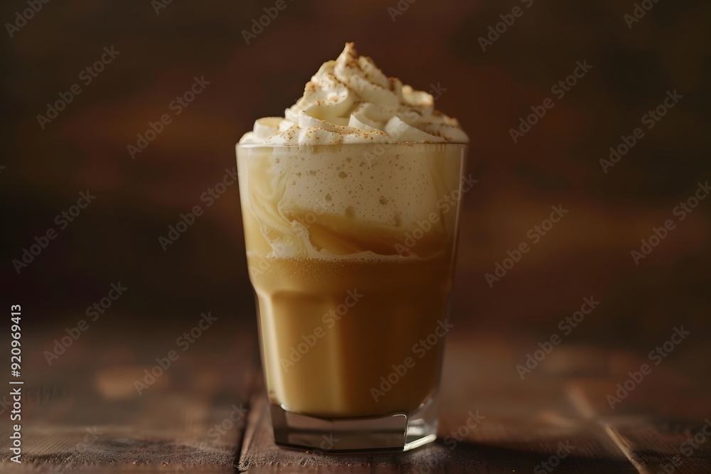 A Delicious Iced Coffee with Whipped Cream A Delicious Iced Coffee with Whipped Cream