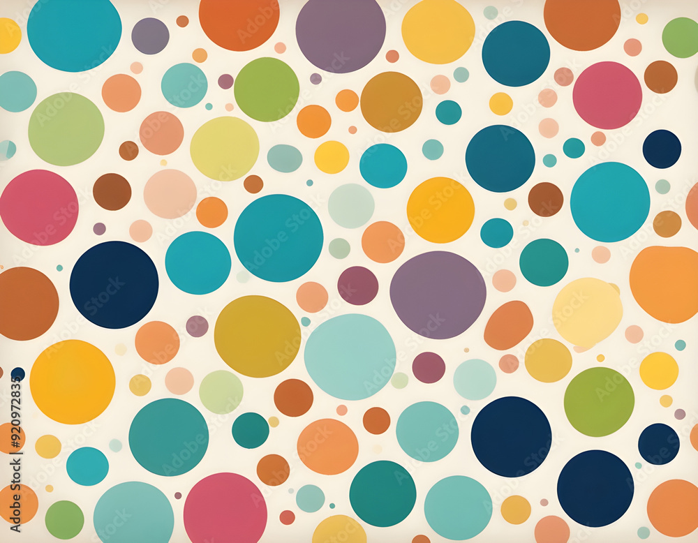 Cute Colorful Polka Dot Grunge Background Cute Colorful Polka Dot Grunge Background