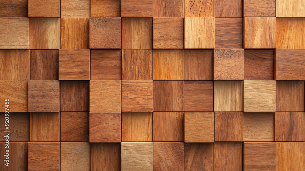 Wooden geometric square tile pattern, various wood textures and shades. Perfect for backgrounds, wallpapers, and interior design inspirations. Wooden geometric square tile pattern, various wood textures and shades. Perfect for backgrounds, wallpapers, and interior design inspirations.