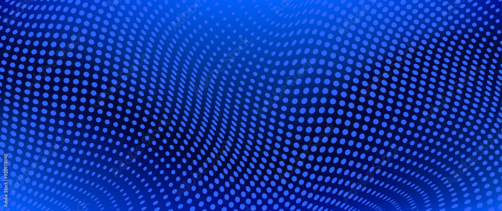 Blue halftone vector art background with dots pattern for cover design, poster, banner, flyer and cards. Blue abstract modern design. Futuristic technology illustration.
Blue halftone vector art background with dots pattern for cover design, poster, banner, flyer and cards. Blue abstract modern design. Futuristic technology illustration.