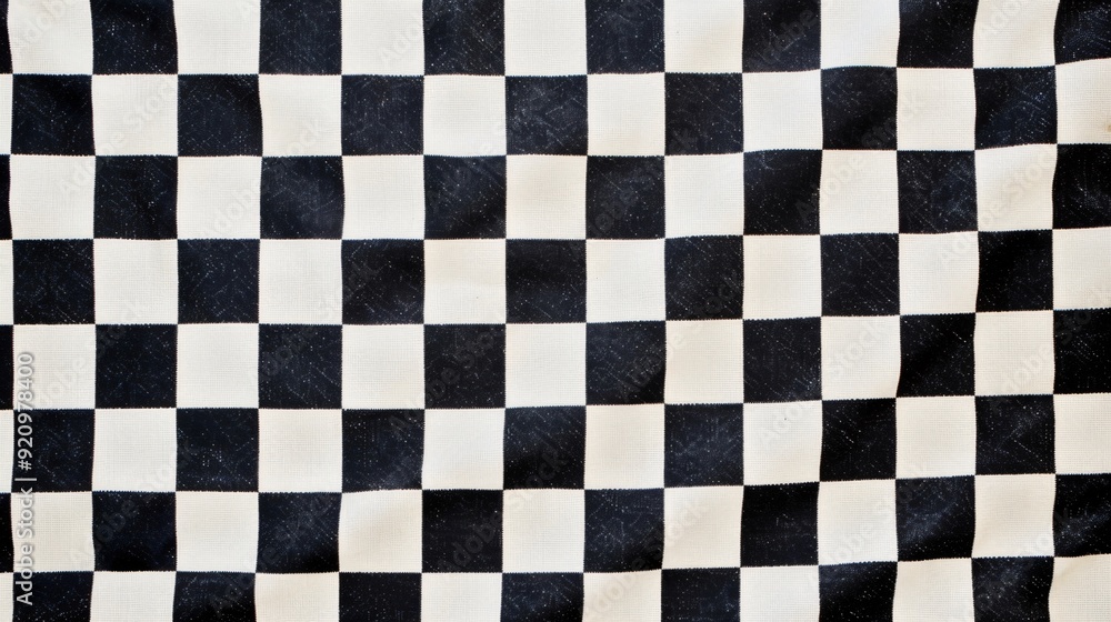 Fototapeta premium The texture of a black and white checkerboard.