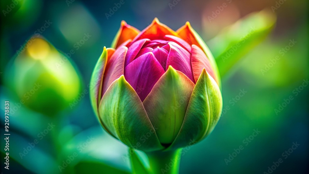 A single flower bud opening into full bloom, representing the blossoming of new knowledge. Generative AI A single flower bud opening into full bloom, representing the blossoming of new knowledge. Generative AI