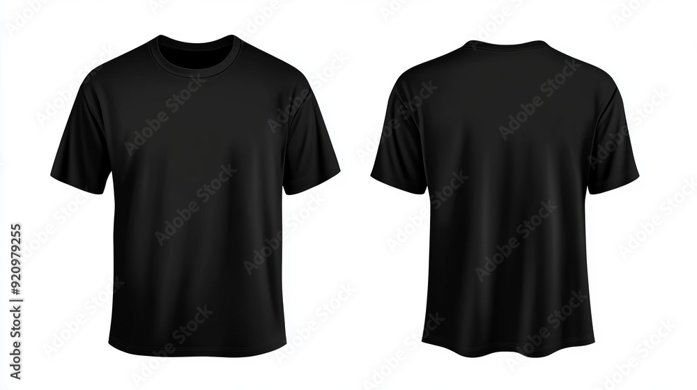 Black T-Shirt Mockup Black T-Shirt Mockup