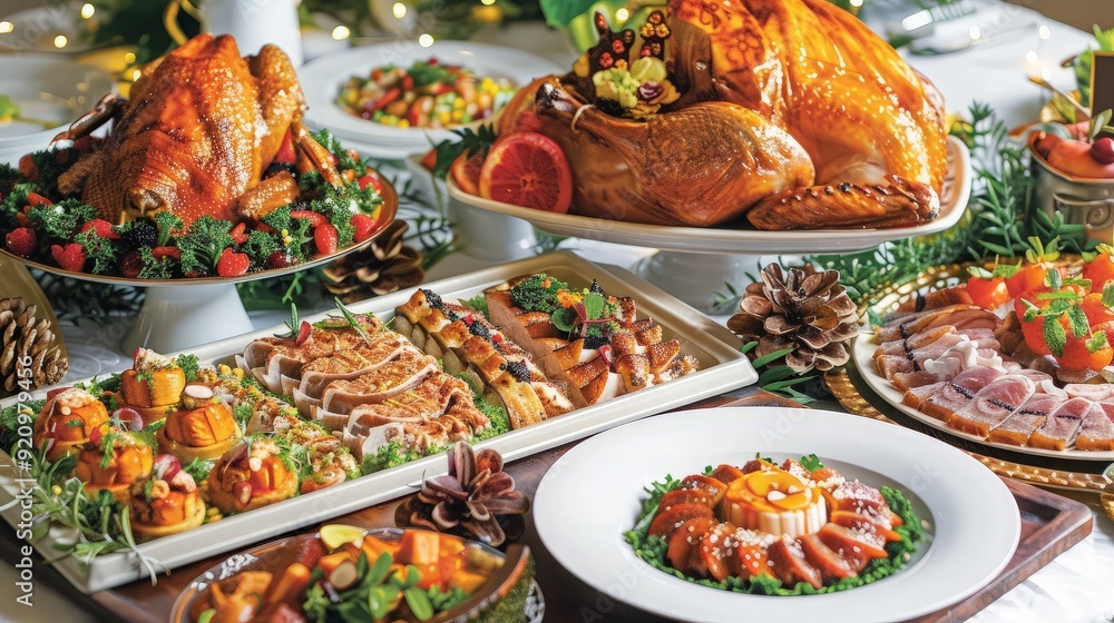 Christmas Feast: A Table Spread with Holiday Delights Christmas Feast: A Table Spread with Holiday Delights