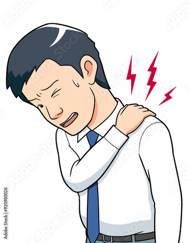 肩こり　イラスト