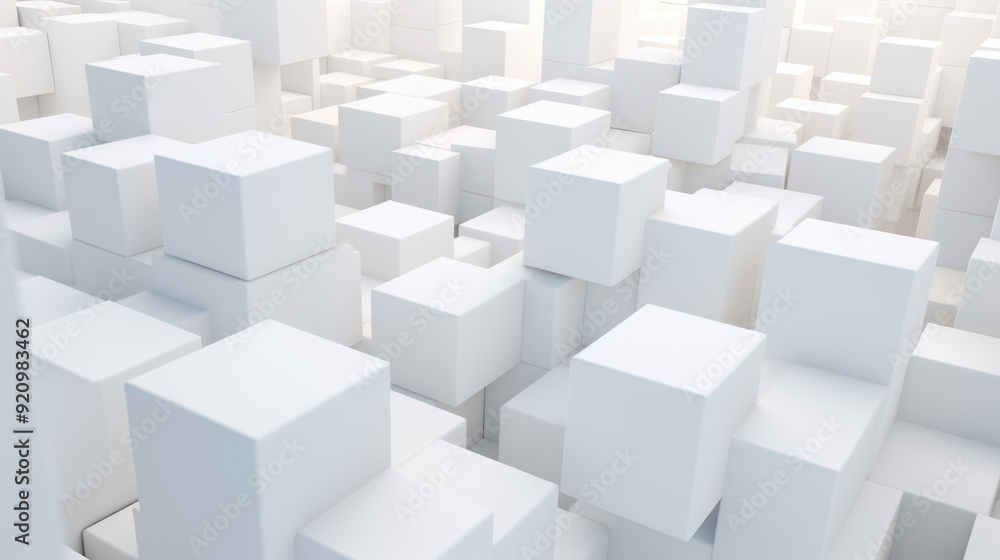 Large number of white cubes arranged in a seemingly random pattern. Cubes Background, Wallpaper. Large number of white cubes arranged in a seemingly random pattern. Cubes Background, Wallpaper.