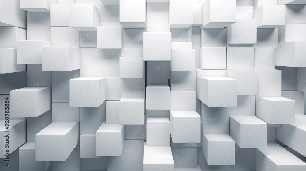 Large number of white cubes arranged in a seemingly random pattern. Cubes Background, Wallpaper. Large number of white cubes arranged in a seemingly random pattern. Cubes Background, Wallpaper.