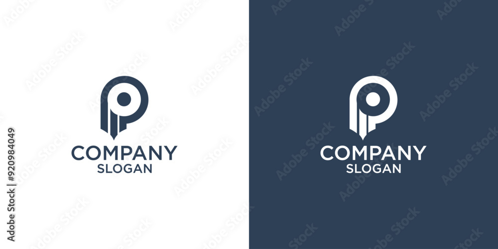 letter p abstract monogram logo vector design letter p abstract monogram logo vector design