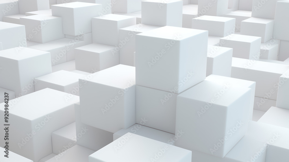 Large number of white cubes arranged in a seemingly random pattern. Cubes Background, Wallpaper. Large number of white cubes arranged in a seemingly random pattern. Cubes Background, Wallpaper.