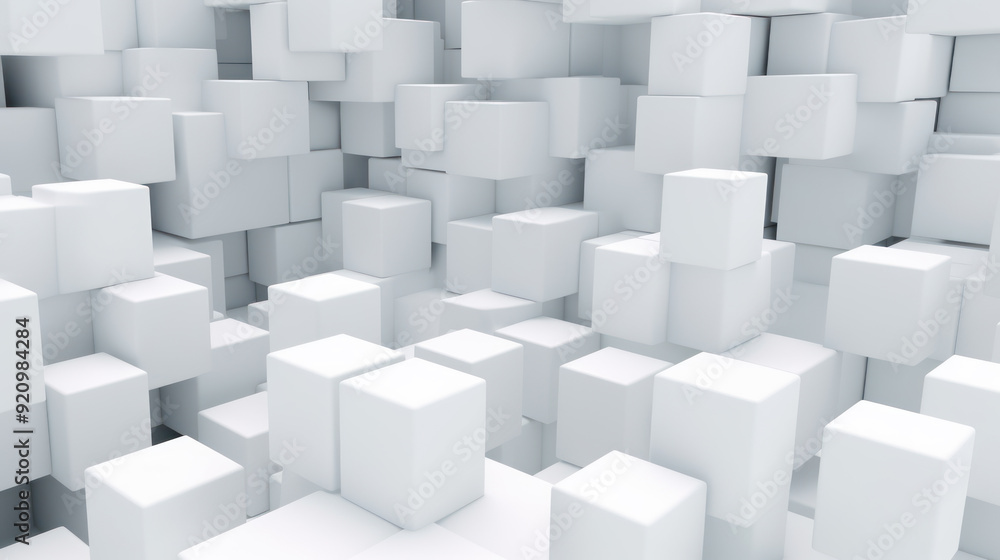 Large number of white cubes arranged in a seemingly random pattern. Cubes Background, Wallpaper. Large number of white cubes arranged in a seemingly random pattern. Cubes Background, Wallpaper.